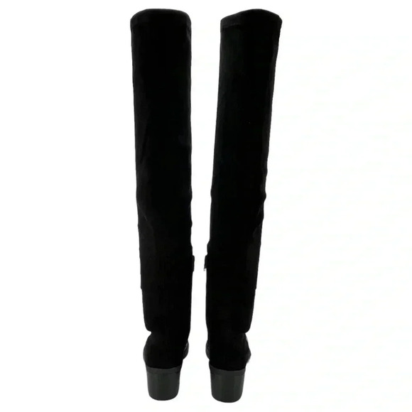 Report Zaria Black Faux Leather & Suede OTK Womens Boots Size 5M - Picture 13 of 16